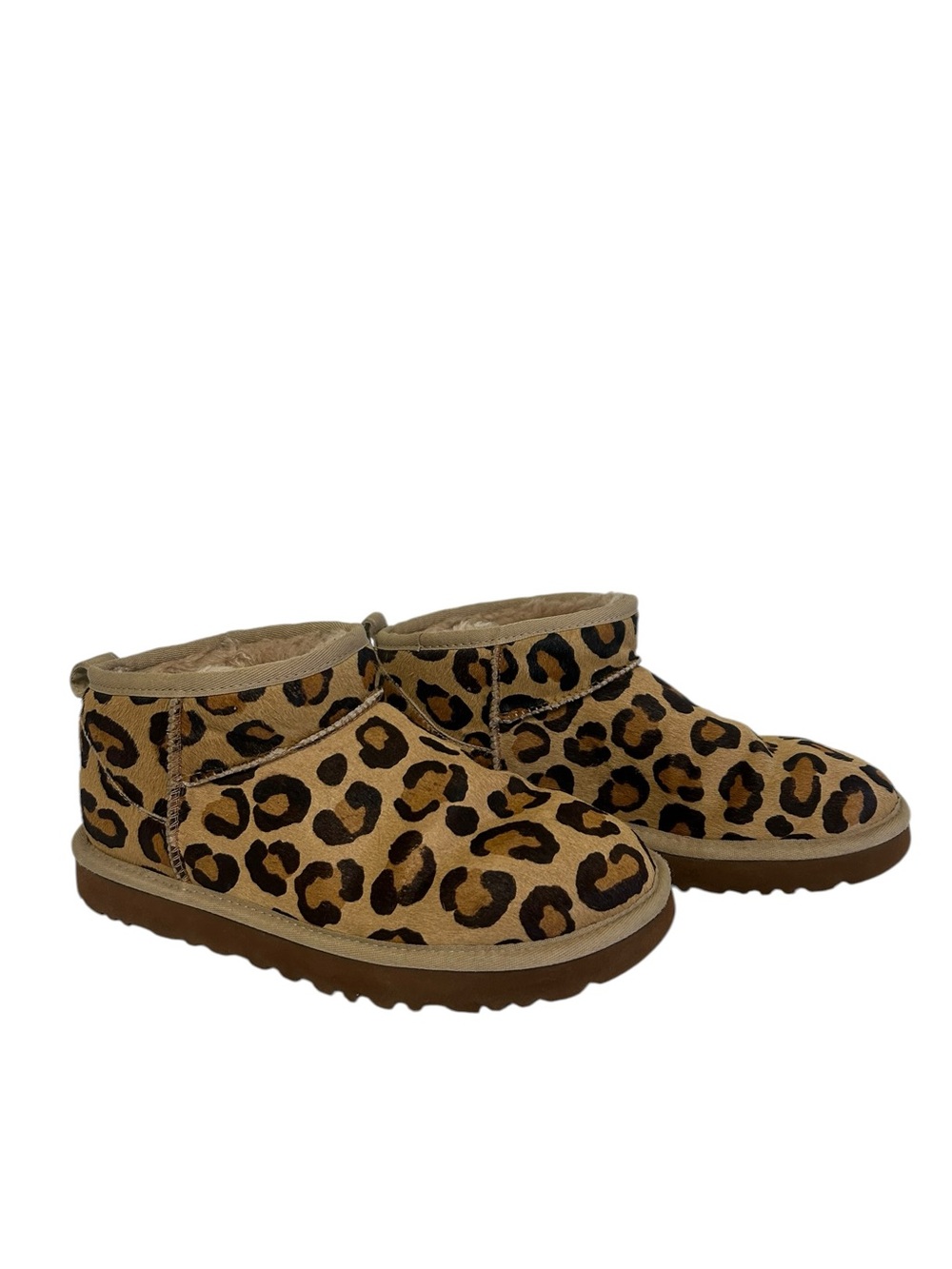 UGG Classic Ultra Mini Spotty Boots Leopard Print Size 8